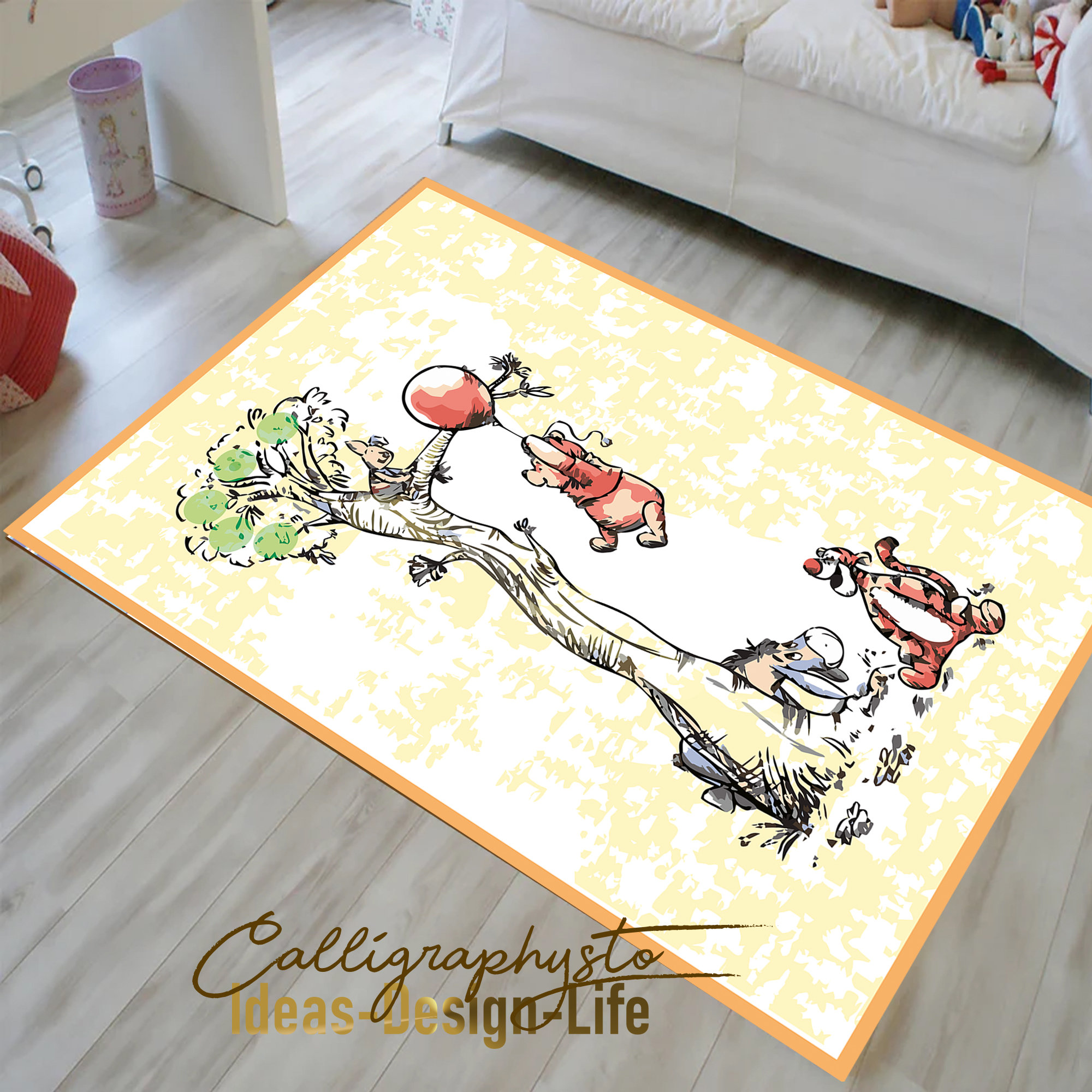 ラグ・カーペット CLASSIC POOH Disney rug mat ラグ・カーペット CLASSIC POOH Disney rug mat Disney Winnie
