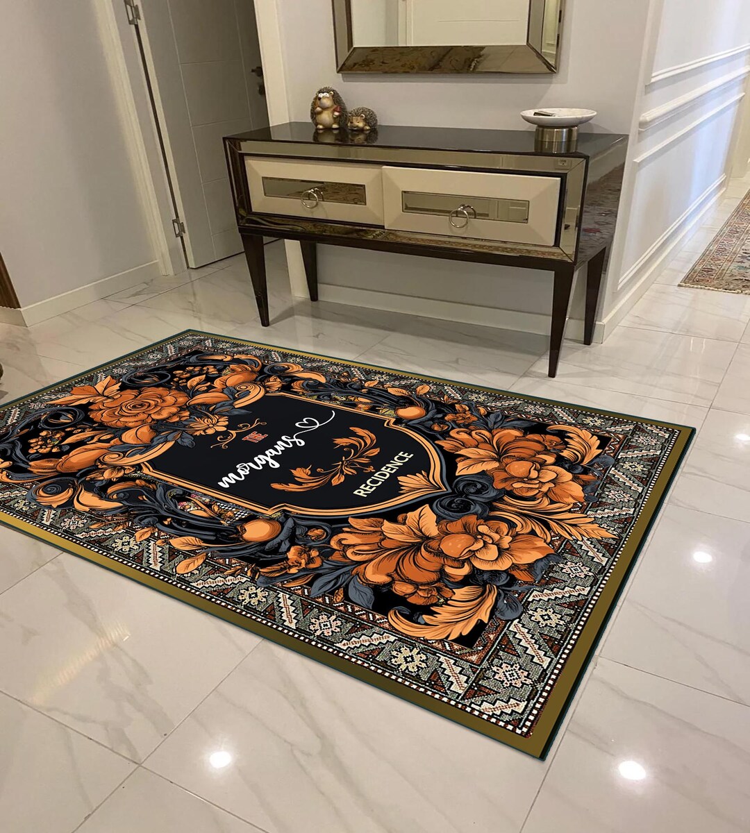 Personalized Family Name Entrance Rug, Custom Welcome Mat - Etsy