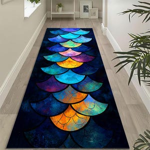 Colorful Herringbone Patterned Carpet, Machine Washable Carpet, Kitchen Rug, Runner Mat