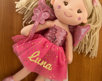 Personalised plush mini doll | fairy doll | mini plush | doll teddy