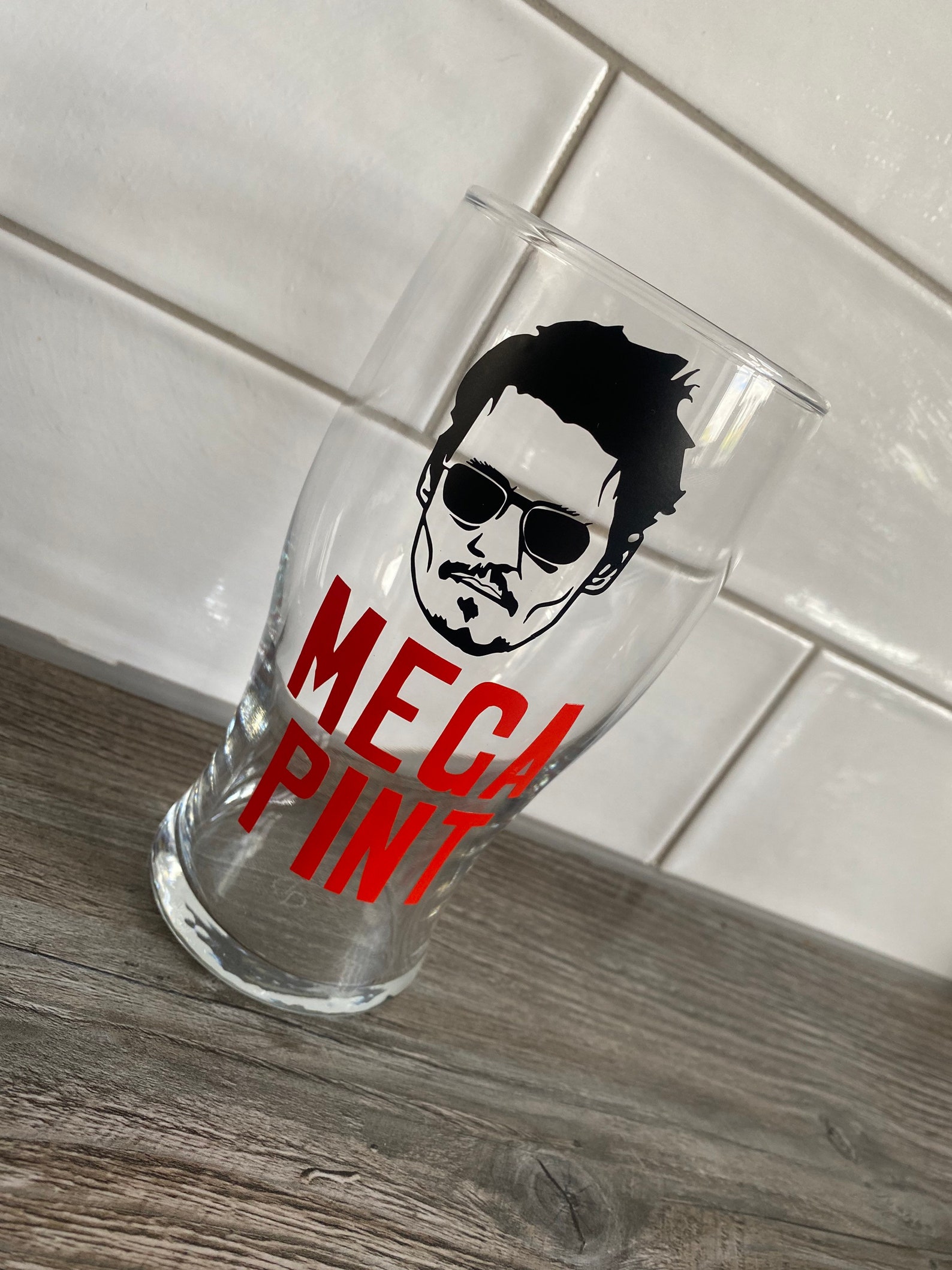 Mega Pint Pint Glass Etsy UK