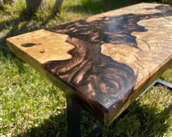 Tavolino da caffè in legno di Ulivo e resina - Olive Wood and resin Coffe Table