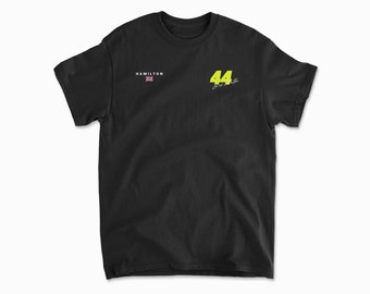 Hamilton T-Shirt Inspired British Racing Legend Tee, Unisex Cotton Motorsports Apparel, Racing Driver Merch, Race Merchandise
