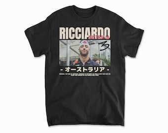 Ricciardo Inspired T-Shirt, Racing Merchandise, Motorsports Gift, Racing Driver Shirt, Ricciardo Merch, Vintage Formula Shirt, Unisex Tee