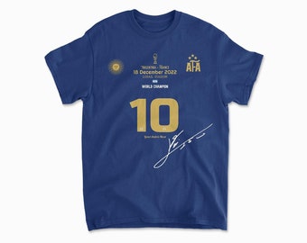 Argentina Football T-Shirt, Vintage Soccer Fan Gift, Unisex Cotton Tee, World Cup Champion Apparel, Perfect for Football Lovers