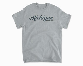 Michigan Inspired T-Shirt | Detroit City Apparel, Great Lakes Tee, Football Shirt, Vacation Top for Michigan Lovers