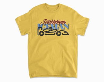 Raikkonen T-Shirt | Inspired Iceman Racing Driver Shirt Motorsport Apparel Racing Team Merch Gifts