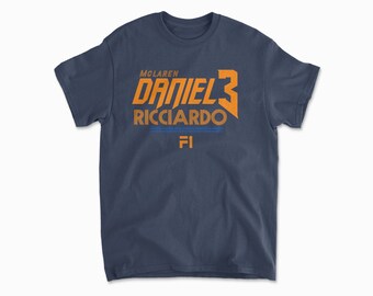 Ricciardo T-Shirt, Inspired Racing Driver Merch, Motorsports Apparel, Vintage Racing Clothing, Unsiex Cotton Tee