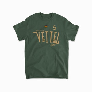 Vettel T-Shirt | Retro Racing Driver Shirt | German Racing Legend Merch | Motorsport Apparel for Race Team Fan