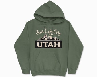 Salt Lake City Hoodie, Inspired University Shirt, Utah State Gift, National Park Hooded Sweatshirt, Unisex Cotton Hooded Sweatshirt