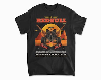 Bull Racing Inspired T-Shirt, Racing Team Merch, Formula Shirt, Motorsport Apparel, Vintage Cowboy Style Racing Shirt, Unisex Cotton Shirt