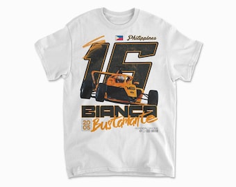 Bustamante T-Shirt | Inspired Racing Academy Shirt | Women Driver Gift & Women Empowerment Apparel