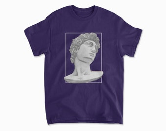 David Statue T-Shirt Inspired Renaissance Art Shirt History Gift Ancient Greek Roman Sculpture Tee