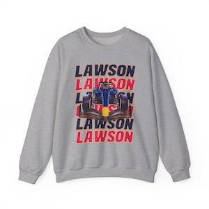 Lawson Sweatshirt | Inspired Bull Racing Team Merch | New Zealand Driver Shirt & Gift for Motorsports Enthusiasts