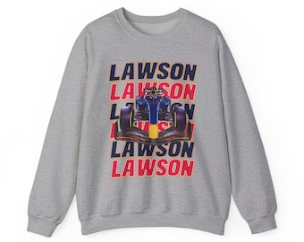 Lawson Sweatshirt | Inspired Bull Racing Team Merch | New Zealand Driver Shirt & Gift for Motorsports Enthusiasts