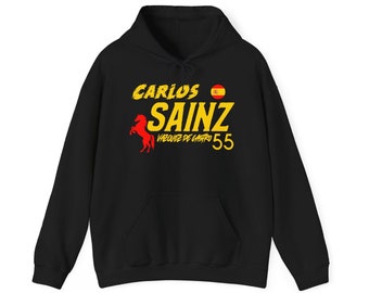 Sainz Hoodie | Inspired Spanish Racing Driver Shirt | Motorsport Apparel & Racing Fan Gift | Unisex Tee