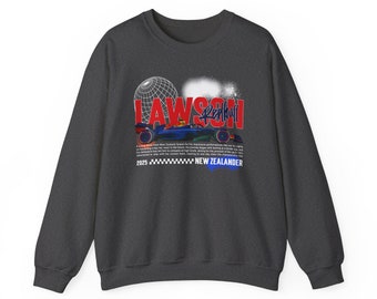 Lawson Inspired Racing Sweatshirt | Bull Racing Team Apparel | New Zealander Driver Merchandise for Motorsports Fans