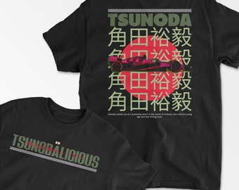 Tsunoda Inspired T-Shirt, Japanese Racing Driver Shirt, Tsunoda Merch, Racing Apparel, Motorsports Gift, Unisex Cotton Tee