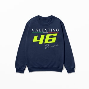 Rossi Sweatshirt | Inspired Italian Racing Driver Shirt, Moto Motorcycle Racing Gear, Motorcycle Lover Gift, Retro Style Moto Apparel