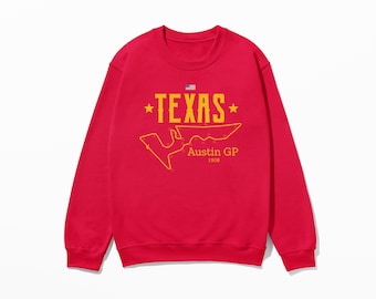 Austin Texas Racing Track Inspired Sweatshirt, Motorsport Gift, Grand Prix Shirt, USA Race Week, Racing Circuit Shirt