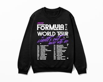 Formula World Tour Inspired Sweatshirt | Vintage Grand Prix Motorsport Tee, Racing Merch & Race Fan Gift, Unisex Apparel