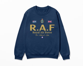 British Air Force Sweatshirt | Pilot Shirt WW2 Military Veteran Army Apparel Retro Style Sweater
