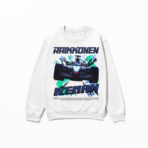 Raikkonen Inspired Sweatshirt, Finnish Racing Driver Shirt, Iceman Raikkonen Shirt, Motorsport Apparel, Racing Gift, Vintage Racing Tee