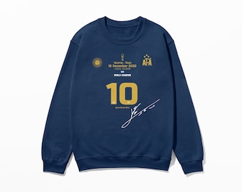 Argentina Football Inspired Sweatshirt, Football Shirt, Soccer Fan Gift, World Cup Champion, Vintage Football Shirt, Unisex Cotton Tee