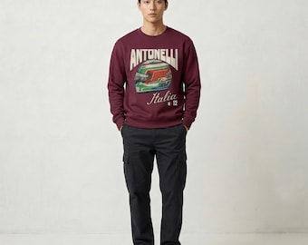 Antonelli Sweatshirt | Inspired Itallian Racing Driver Shirt, Racing Team Merchandise, Race Fan Gear, Motorsports Apparel, Unisex Sweater