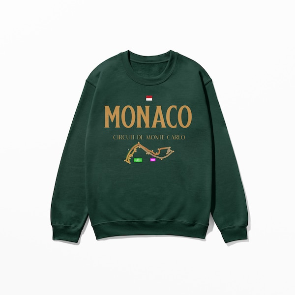 Monte Carlo Circuit de Monaco Sweatshirt Formula Sweatshirt F1 Gift Monaco Sweatshirt Unisex Heavy Blend Crewneck Sweatshirt