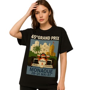 Monaco T-Shirt | Comfort Colors, Inspired Grand Prix Tee - Monte Carlo Circuit - Motorsport Merchandise - Race Fan Gear - Unisex Cotton Tee