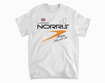 Norris T-Shirt Formula Racing Tee F1 Fan Gift Racing British F1 Race Driver Inspired Tshirt Aesthetic Racing Tee Unisex Cotton Tee