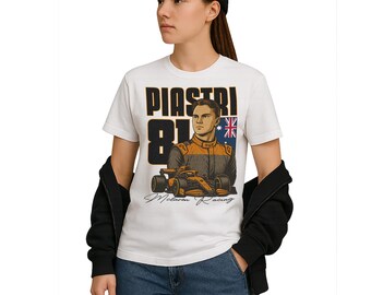 Piastri T-Shirt | Inspired Australian Racing Driver Apparel | British Racing Team Merch | Motorsports Fan Gear for Race Lovers