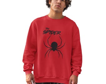 Spider Sweatshirt, Vintage Halloween Shirt, Unisex Cotton Tee, Spooky Gift for Animal Lovers, Comfortable & Stylish Design