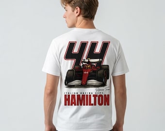 Hamilton T-Shirt | Inspired British Racing Driver Shirt, Motorsports Apparel, Race Fan Gear, Racing Team Merchandise, Streetwear Graphic Tee