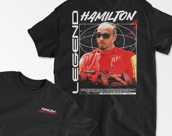 Hamilton Inspired T-Shirt, Racing Driver Shirt, Racing Team Merch, Motorsports Apparel, Racing Fan Gift, Unisex Cotton Shirt