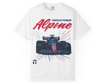 French Racing Shirt, Comfort Colors, Inspired Unisex Motorsport Tee, Race Day Apparel, Racing Team Fan Gear - Driver Merchandise