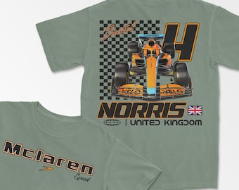 Norris Merch, British Racing Team Shirt, Motorsports Apparel, Comfort Colors, Perfect Race Fan Gift