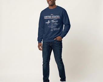 WW2 Aviator Sweatshirt | Inspired Pilot Gift Military Army Air Force Sweatshirt Retro Aviation Tee