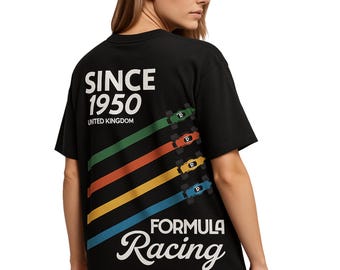 Retro Racing T-Shirt | Inspired Grand Prix Tee, Motorsports Team Shirt, Race Fan Crew Gift, Comfort Colors Apparel, Unisex Cotton Tee