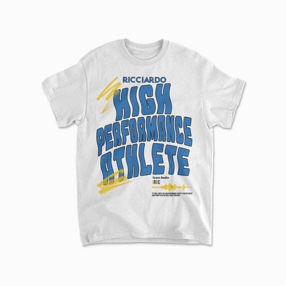 Ricciardo Shirt, High Performance Athlete T-Shirt, Unisex Cotton Tee, Racing Driver Graphic, Motorsports Apparel & Honey Badger Design