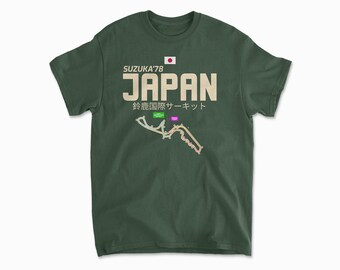 Suzuka Japan Inspired T-shirt, Vintage Japanes Shirt, Grand
