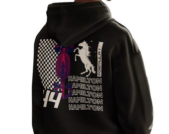 Hamilton Hoodie, Inspired Racing Team Merchandise, British Driver Shirt, Motorsports Apparel, Race Fan Gear