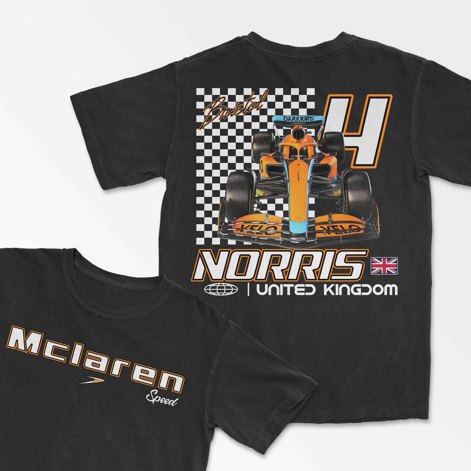 Norris 22 Racing Letters Norris Merch, British Racing Team Shirt, Motorsports Apparel, Comfort ...