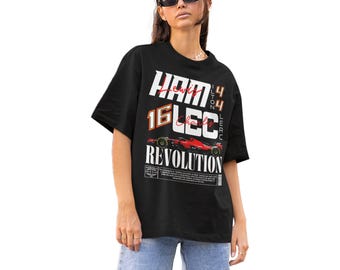 Hamilton Leclerc Inspired T-Shirt, Racing Driver Shirt, Formula Shirt, Motorsports Merch, Racing Team Apparel, Raceday Gift, Unisex Tee