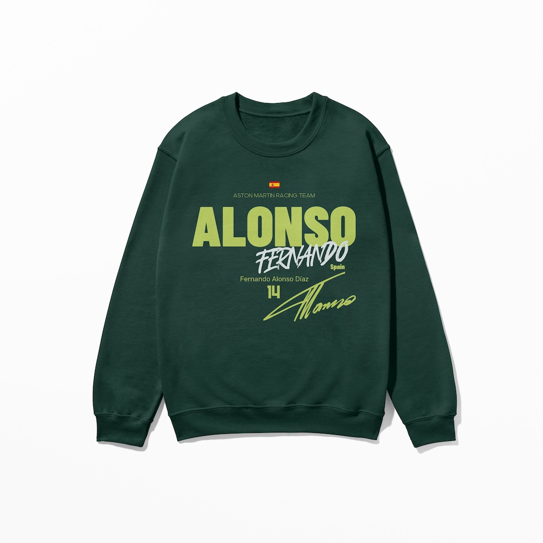 Sudadera/Camiseta de Alonso, ropa de motor inspirada en el piloto