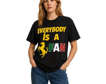 Italian Racing Team Shirt - Inspired Comfort Colors Cotton Motorsport Tee, Unisex Race Fan Gear, Race Day Apparel