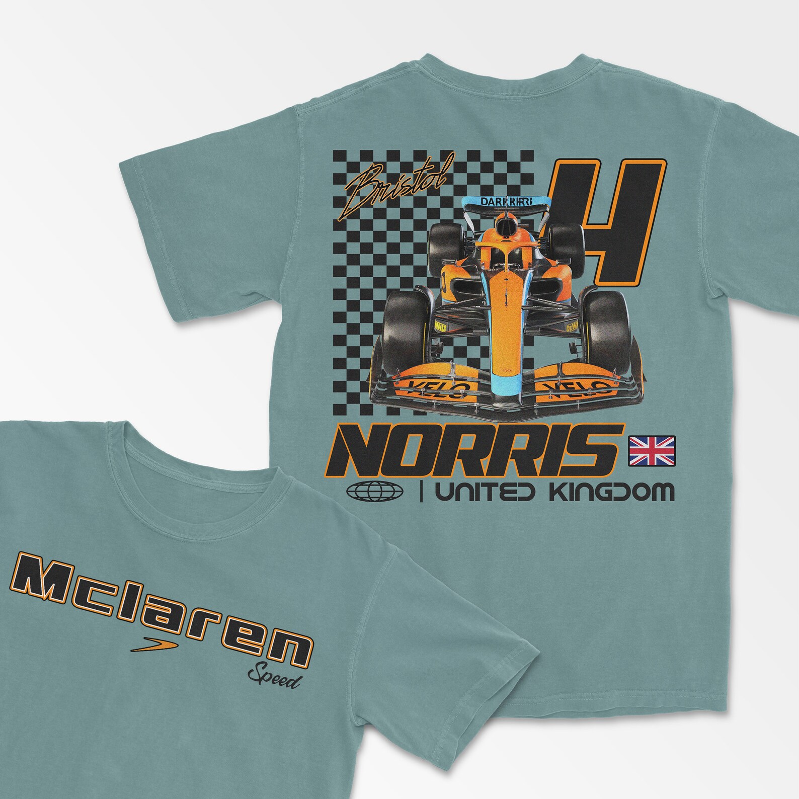 Norris 22 Racing Letters Norris Merch, British Racing Team Shirt, Motorsports Apparel, Comfort ...