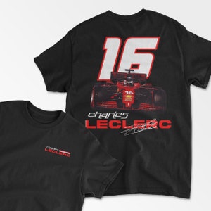 Leclerc Inspired T-Shirt, Formula Shirt, Racing Driver Shirt, Motorsports Gift, Leclerc Merch, Racing Team Shirt, Unisex Cotton Tee