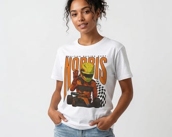 Norris T-Shirt | Inspired British Racing Driver Shirt, Motorsports Apparel, Race Fan Gear, Racing Team Merchandise, Streetwear Graphic Tee